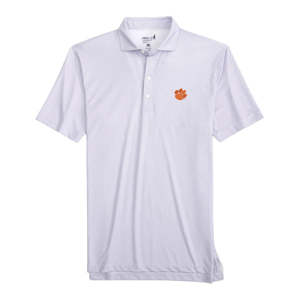 Clemson Johnnie-O Slade Performance Polo - PURPLE