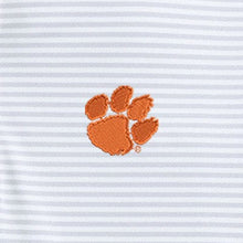 Clemson Johnnie-O Stetsons Polo - LT GREY