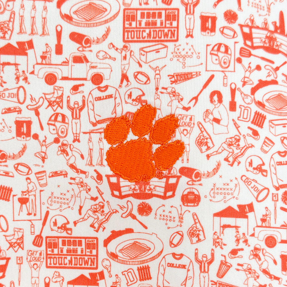 Clemson Johnnie-O Tailgater Polo 2.0 - ORANGE