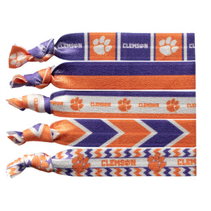 Clemson Knotted Hair Ties
