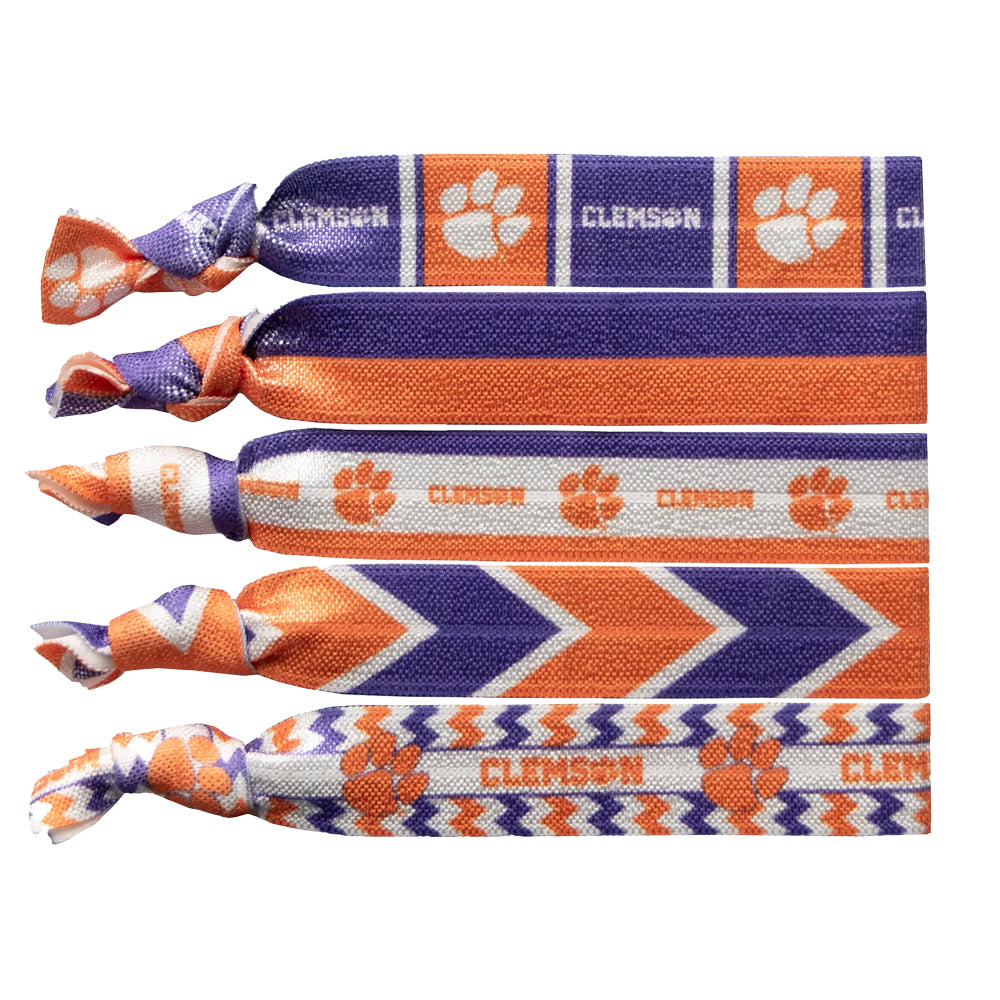 Clemson Knotted Hair Ties