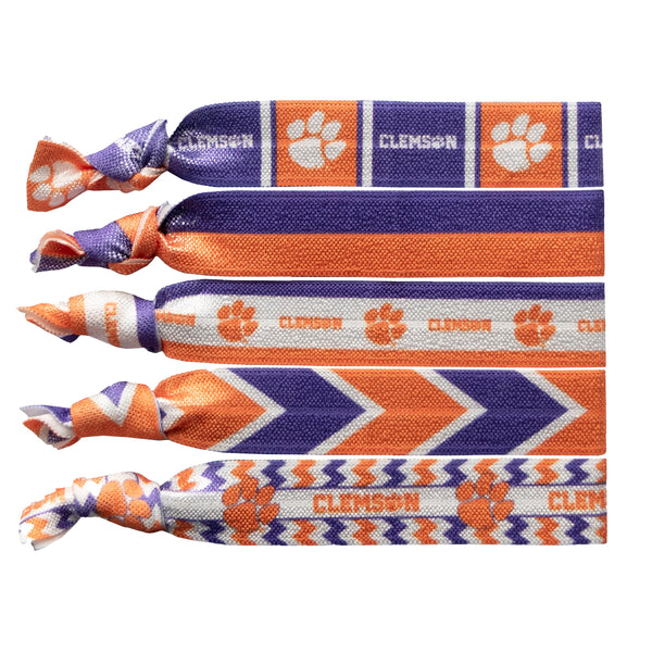 Clemson Knotted Hair Ties