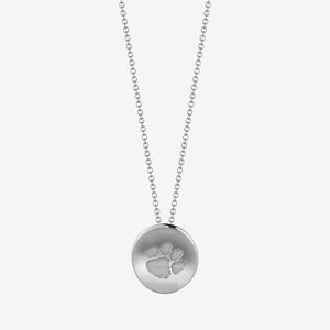 Clemson Kyle Cavan Paw Necklace - SILVER