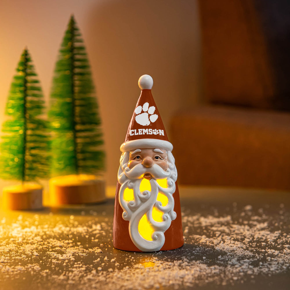Clemson LED Santa Statue