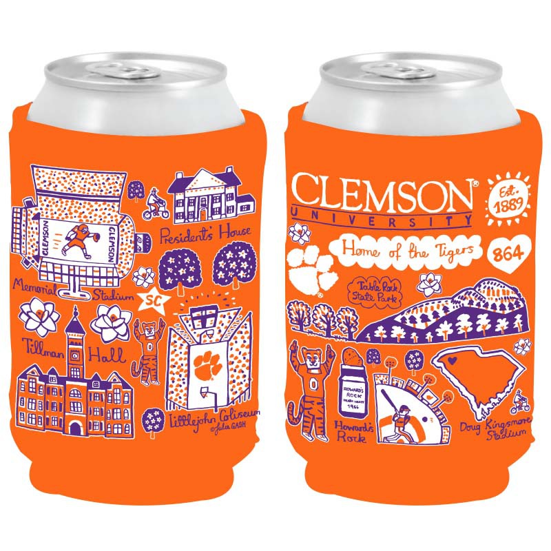 Clemson Landmark Can Coozie