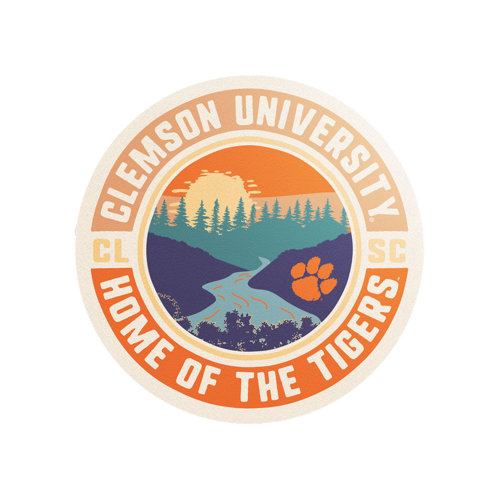 Clemson Landscape Badge Sticker