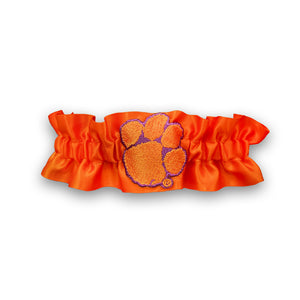 Clemson Large Satin Garter