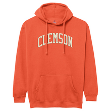 Clemson League Felt Arch Essential Hoodie - ORANGE