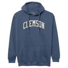 Clemson League Felt Arch Essential Hoodie - DENIM