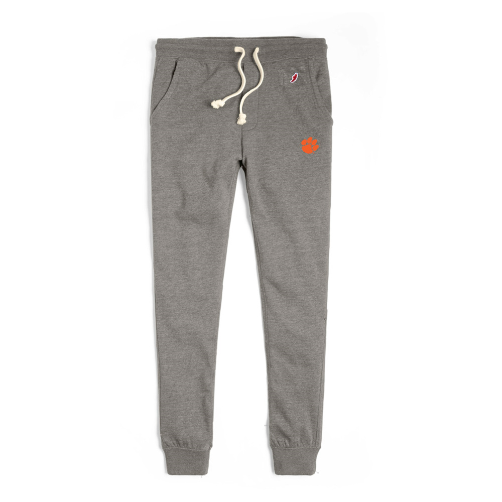 Clemson League Heritage Jogger Pants - MD GREY