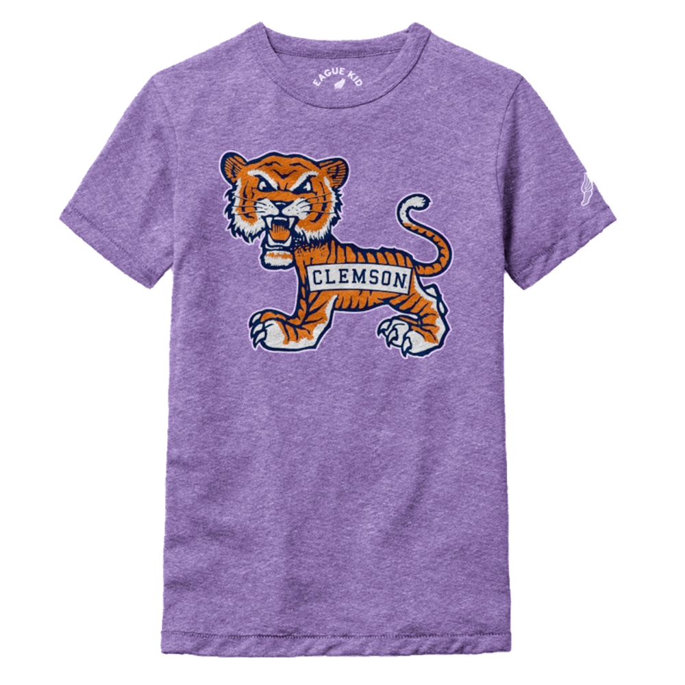 Clemson League Kids Old School Tiger Tee