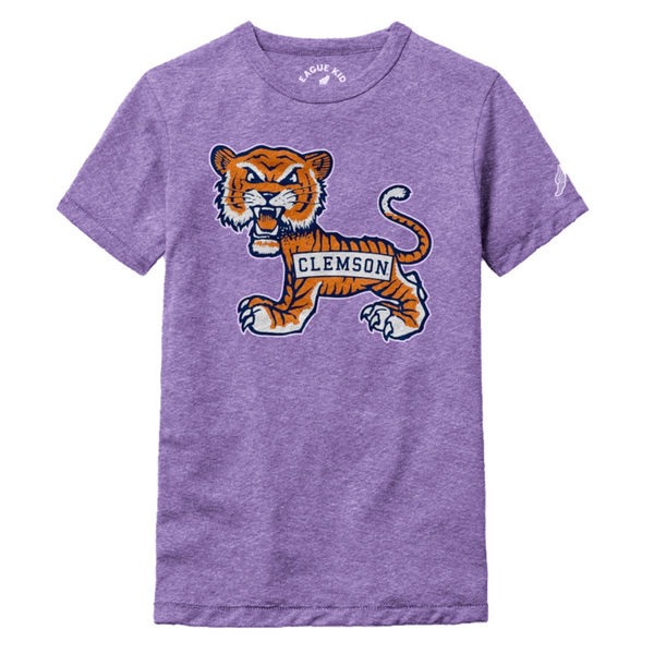Clemson League Kids Old School Tiger Tee