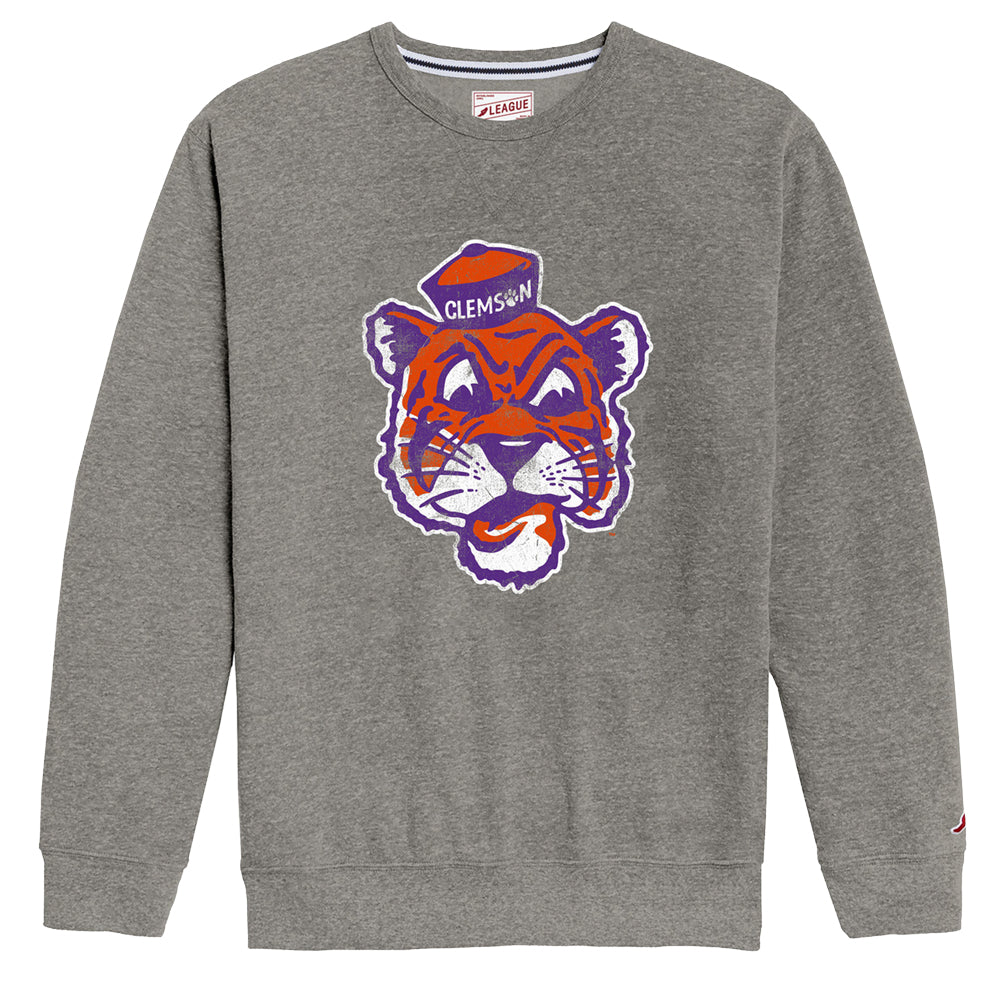 Clemson League Vault Tiger Heritage Crewneck