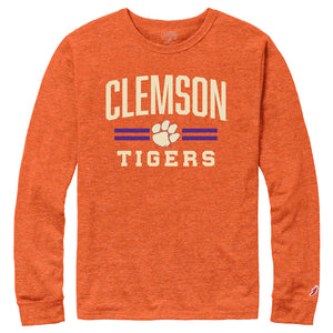 Clemson League Victory Falls Long Sleeve Tee - ORANGE