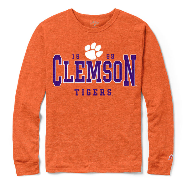 Clemson League Victory Falls Long Sleeve Tee - ORANGE