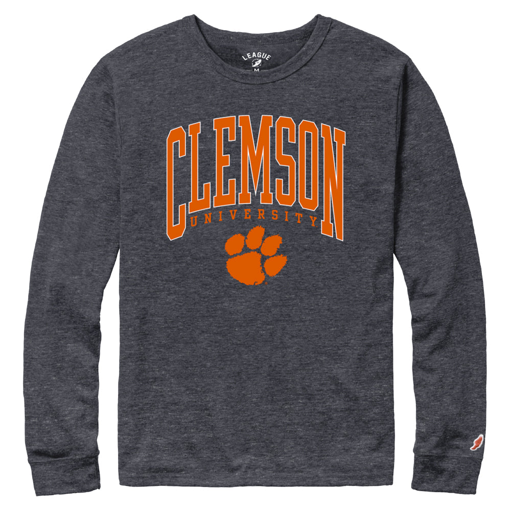 Clemson League Victory Falls University Long Sleeve Tee - NAVY