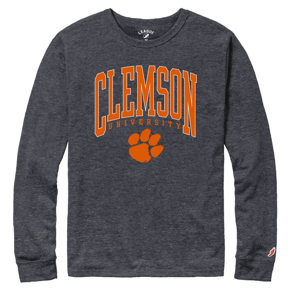 Clemson League Victory Falls University Long Sleeve Tee - NAVY