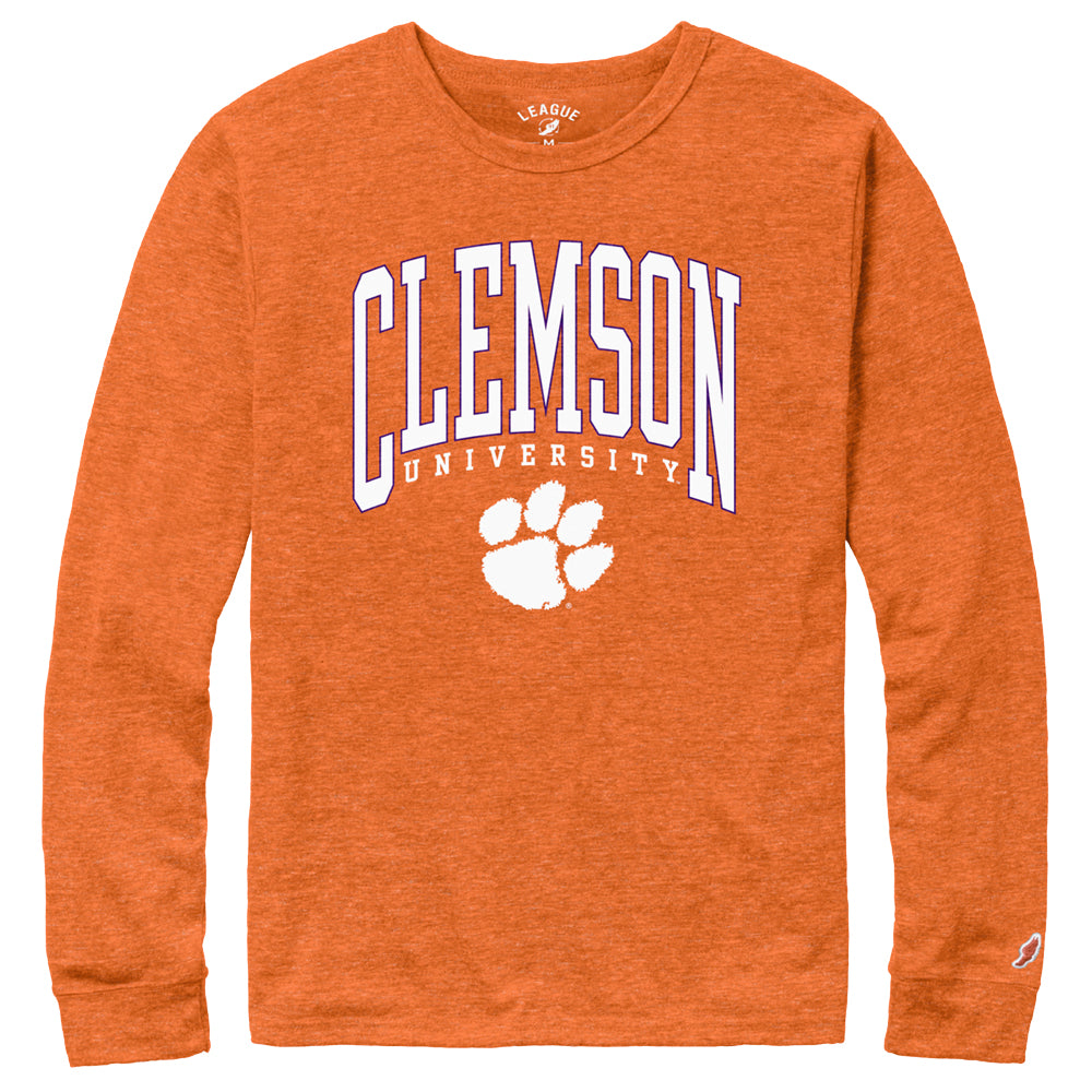 Clemson League Victory Falls University Long Sleeve Tee - ORANGE