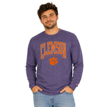 Clemson League Victory Falls University Long Sleeve Tee - PURPLE