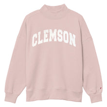 Clemson League Women’s Diana Arch Mock Neck Sweatshirt - PINK