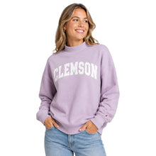 Clemson League Women’s Diana Arch Mock Neck - LT PURPLE