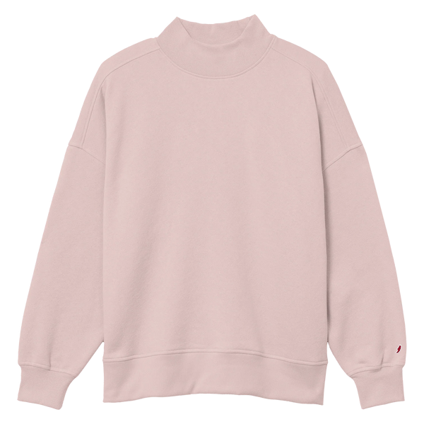 Clemson League Women’s Diana Rose Arch Mock Neck Sweatshirt - PINK