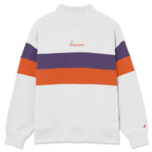 Clemson League Women's Gameday Striped Mock Neck Sweatshirt - MULTI