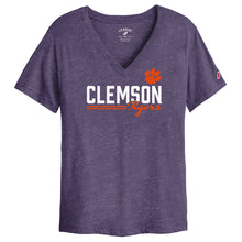 Clemson League Women's Intramural Boyfriend Tee - PURPLE