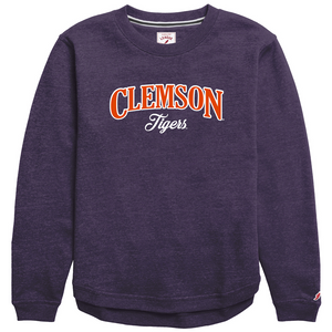 Clemson League Women's Victory Springs Crew  - PURPLE