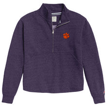 Clemson League Women's Victory Springs Half-Zip Pullover - PURPLE