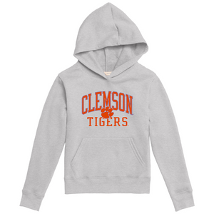 Clemson League Youth Essential Hoodie - MD GREY