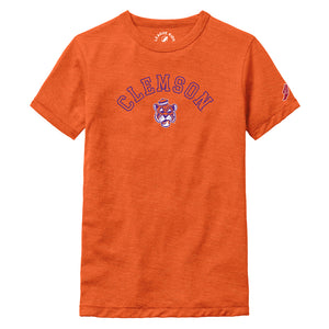 Clemson League Youth Victory Falls Arch Tee - ORANGE