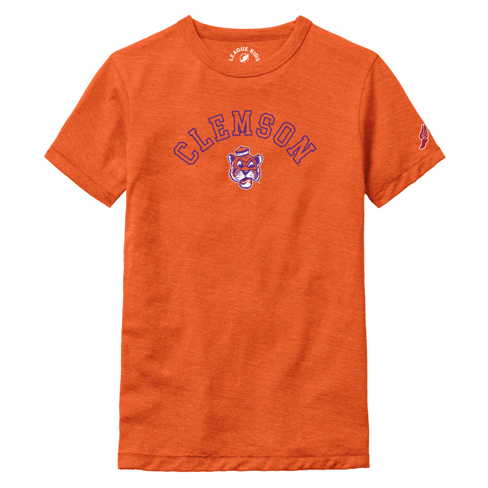 Clemson League Youth Victory Falls Arch Tee - ORANGE
