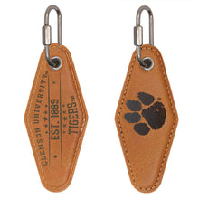 Clemson Leather Key Tag