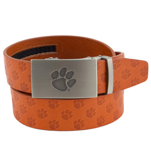 Clemson Leather Ratchet Belt - ORANGE
