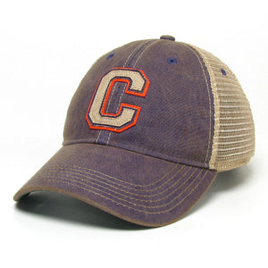 Clemson Legacy Block C Trucker - PURPLE
