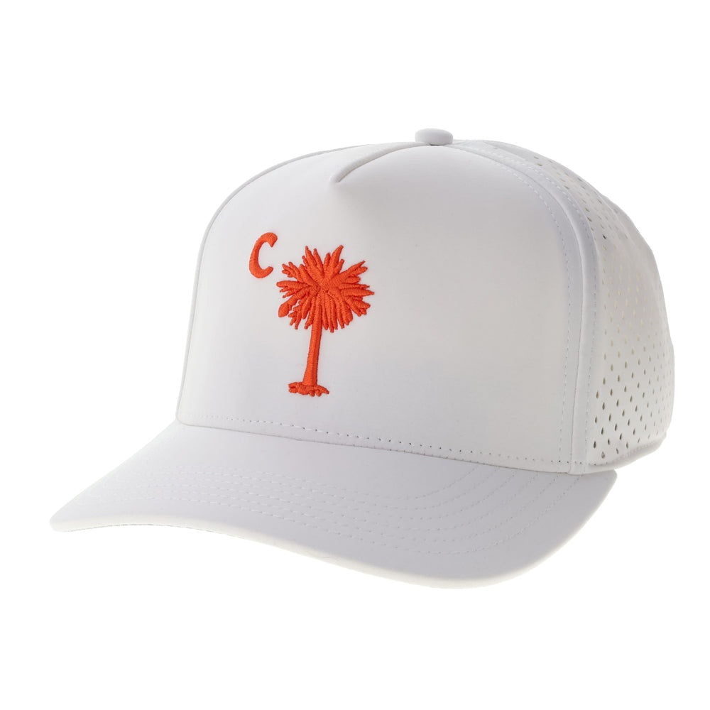 Clemson Legacy C Palmetto Cut Above Cap - WHITE