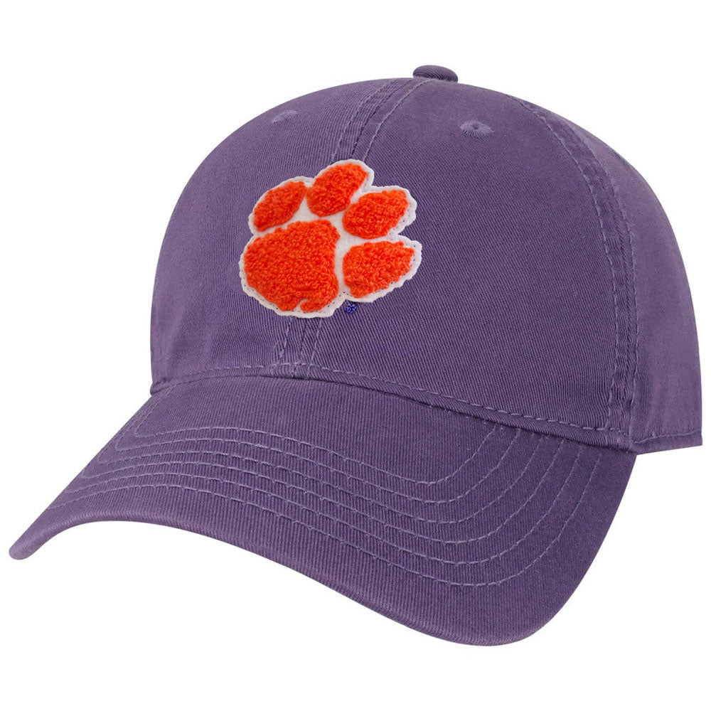 Clemson Legacy Chenille Paw Cap - PURPLE