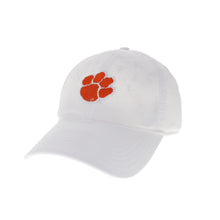 Clemson Legacy Chenille Paw Cap - WHITE