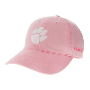 Clemson Legacy EZA Breast Cancer Awareness Paw Cap - PINK