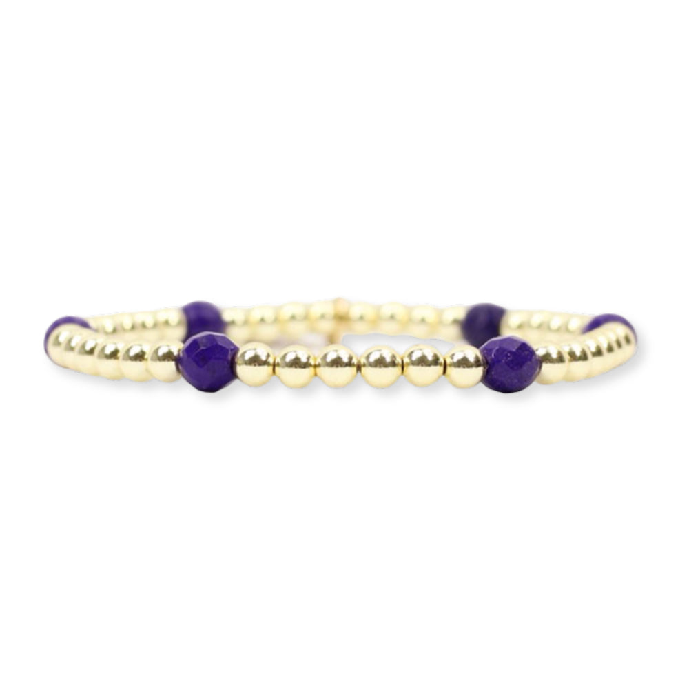 Clemson Lexi Stretch Bracelet - PURPLE