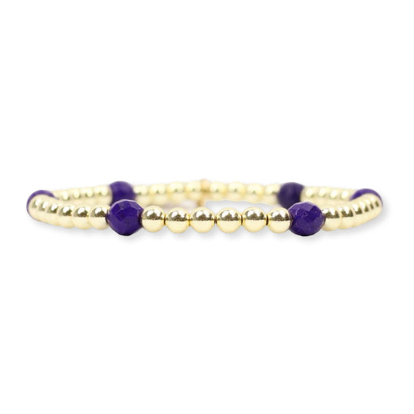 Clemson Lexi Stretch Bracelet - PURPLE