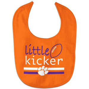 Clemson Little Kicker Baby Bib