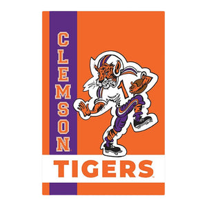 Clemson Magnolia Lane Football Tiger Garden Flag