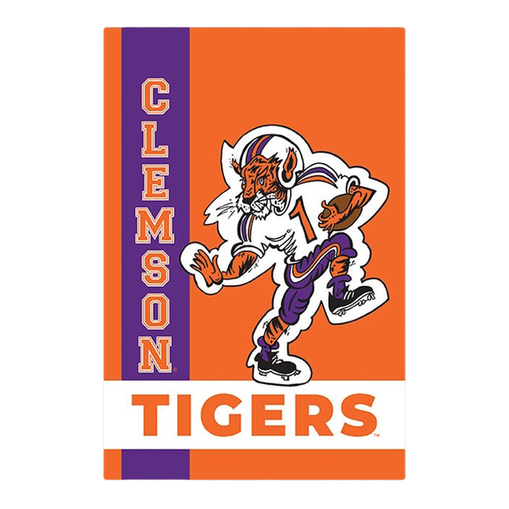 Clemson Magnolia Lane Football Tiger Garden Flag