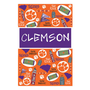 Clemson Magnolia Lane Icon Garden Flag