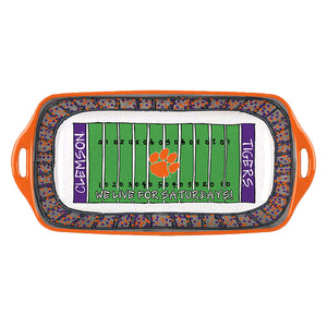 Clemson Magnolia Lane Melamine Stadium Tray