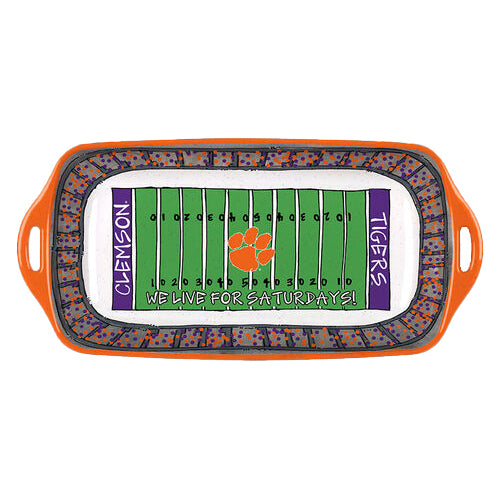 Clemson Magnolia Lane Melamine Stadium Tray