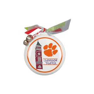 Clemson Magnolia Lane Old Main Puff Ornament