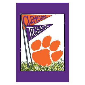 Clemson Magnolia Lane Pennants House Flag